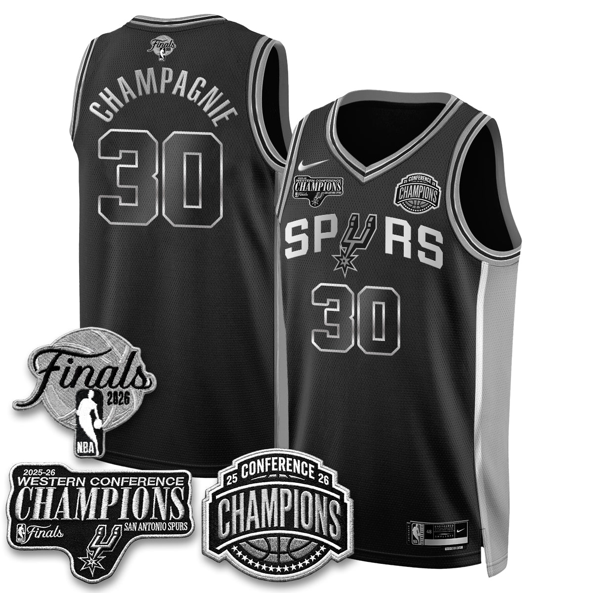 SAS 2026 NBA Western Conference Champions Vapor Special Edition Jersey - Stitched (1) product image 26, provided for visual