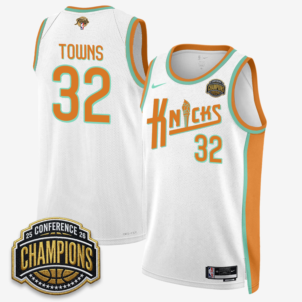 NYK 2026 Eastern Conference Champions Special Edition Jersey V2- Stitched product image 2, provided for visual reference and