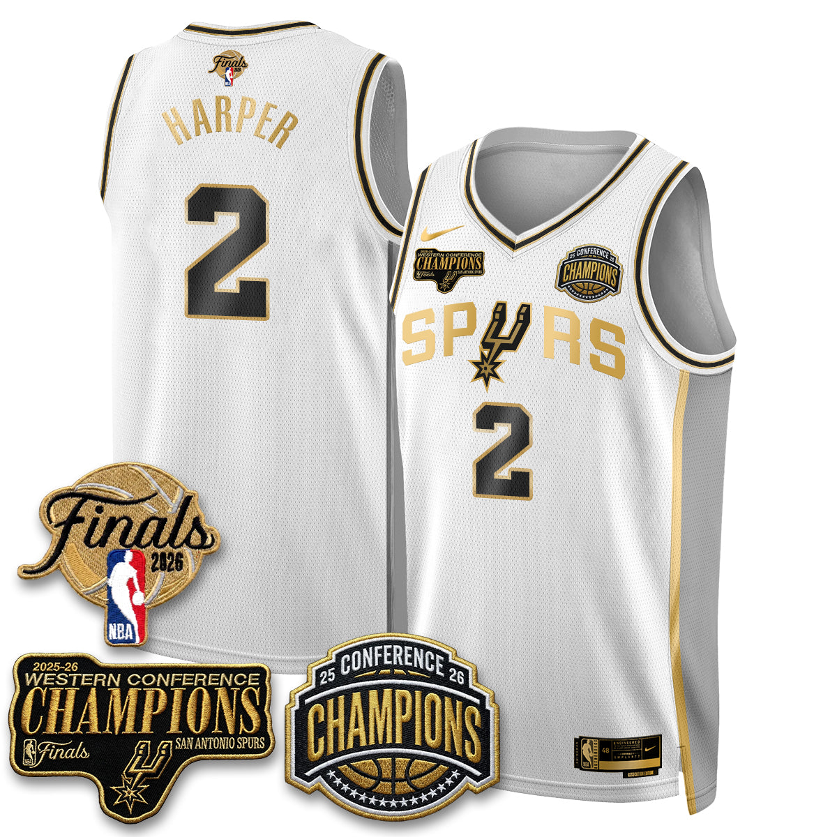 SAS 2026 NBA Western Conference Champions Vapor Special Edition Jersey - Stitched (1) product image 33, provided for visual