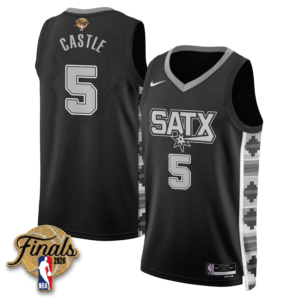 SAS 2026 NBA Western Conference Champions Vapor Jersey V2- Stitched product image 22, provided for visual reference and