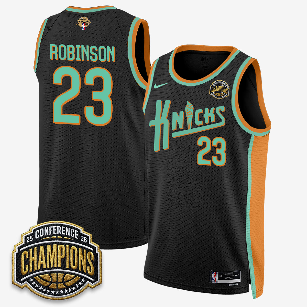 NYK 2026 Eastern Conference Champions Special Edition Jersey V2- Stitched product image 15, provided for visual reference