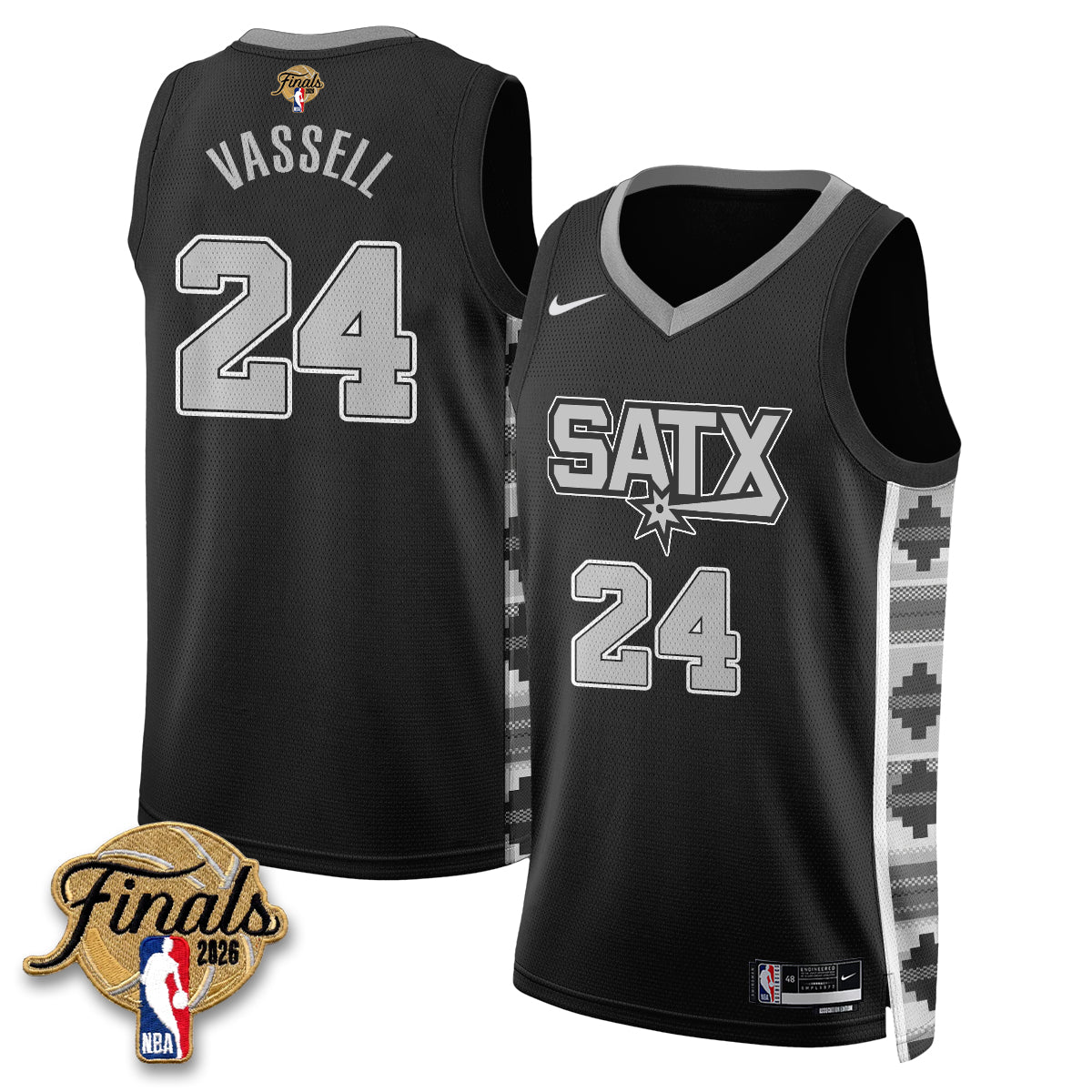 SAS 2026 NBA Western Conference Champions Vapor Jersey V2- Stitched product image 21, provided for visual reference and
