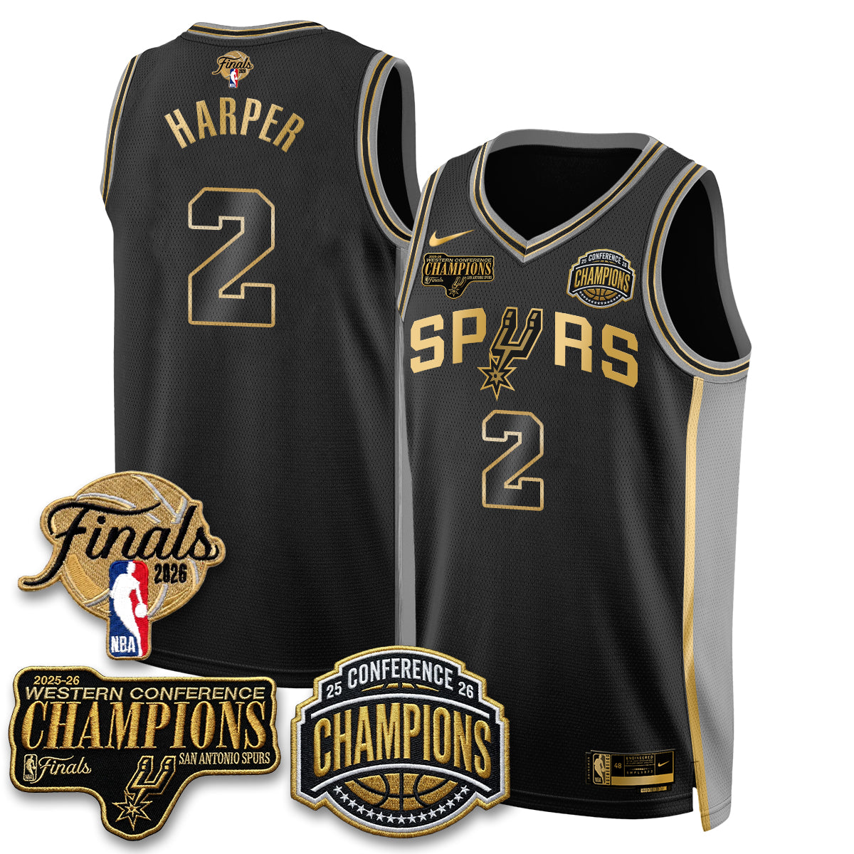 SAS 2026 NBA Western Conference Champions Vapor Special Edition Jersey - Stitched (1) product image 11, provided for visual
