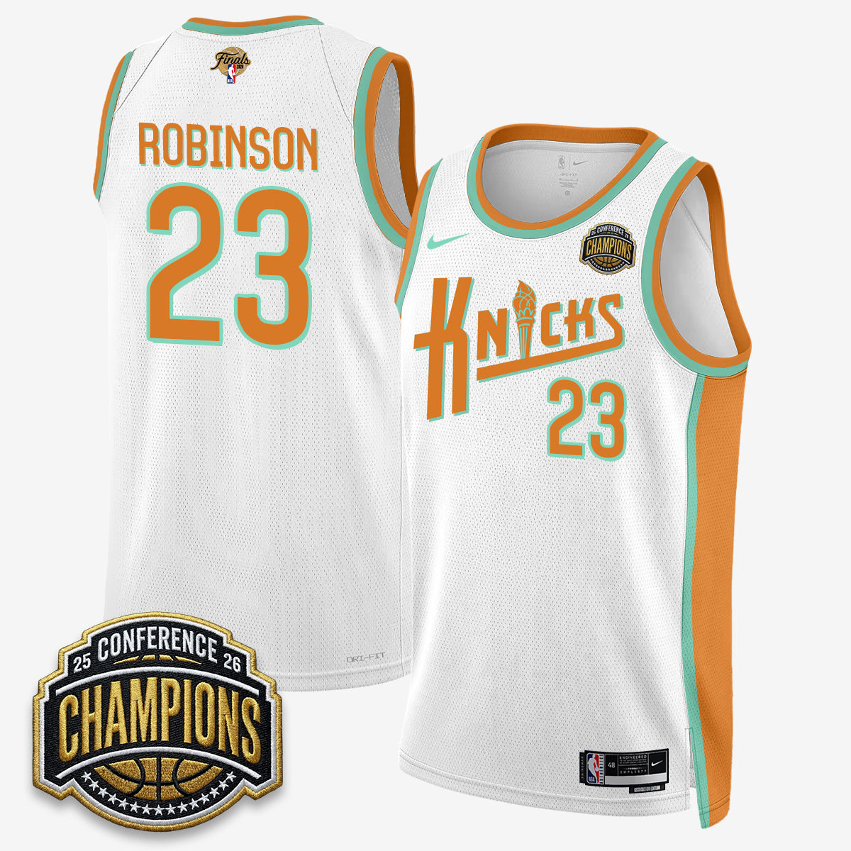 NYK 2026 Eastern Conference Champions Special Edition Jersey V2- Stitched product image 6, provided for visual reference and