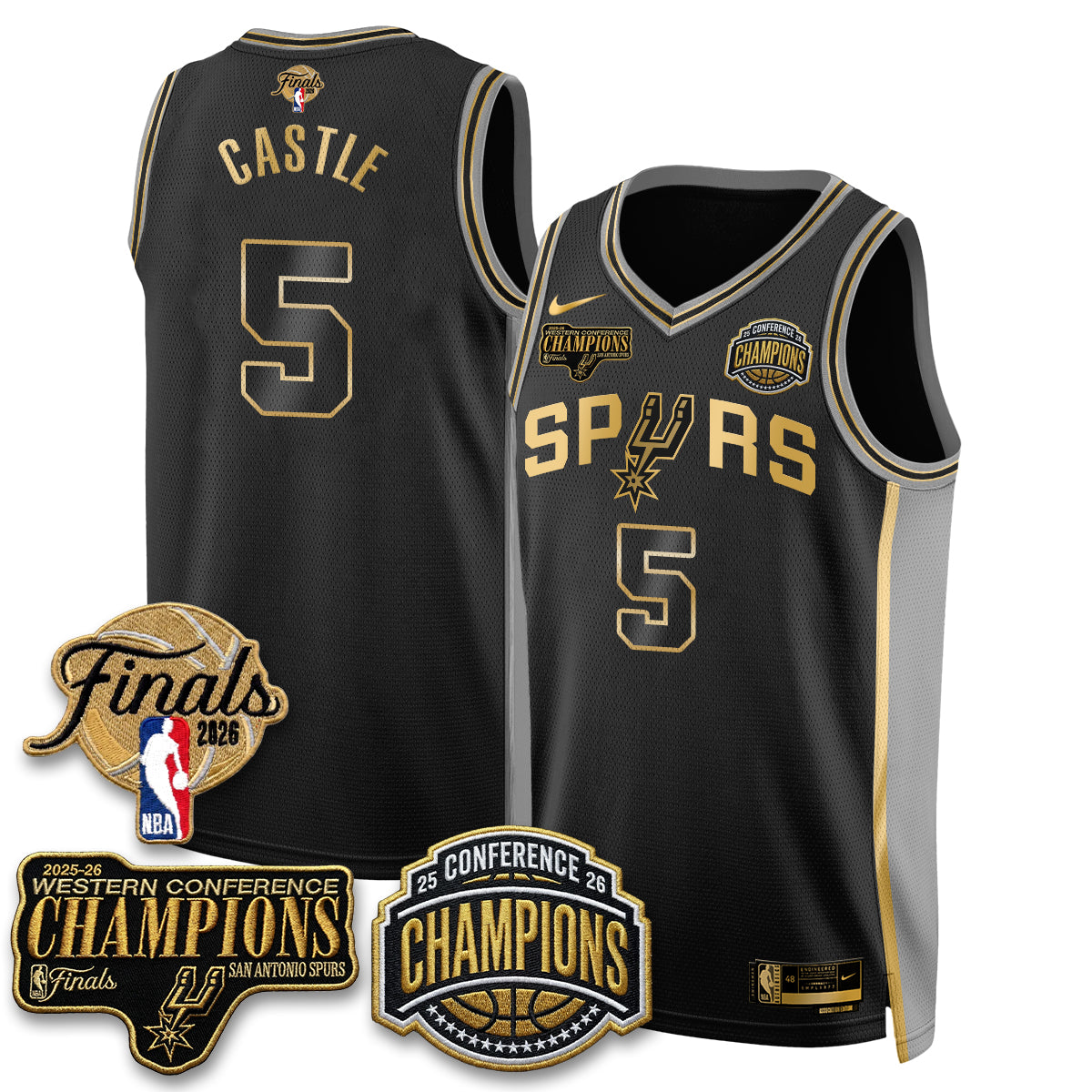 SAS 2026 NBA Western Conference Champions Vapor Special Edition Jersey - Stitched (1) product image 7, provided for visual