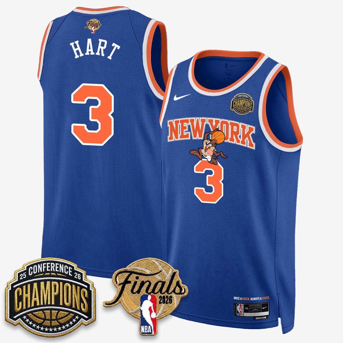 NYK 2026 NBA Eastern Conference Champions x Looney Tunes Vapor Jersey V2- Stitched product image 41, provided for visual