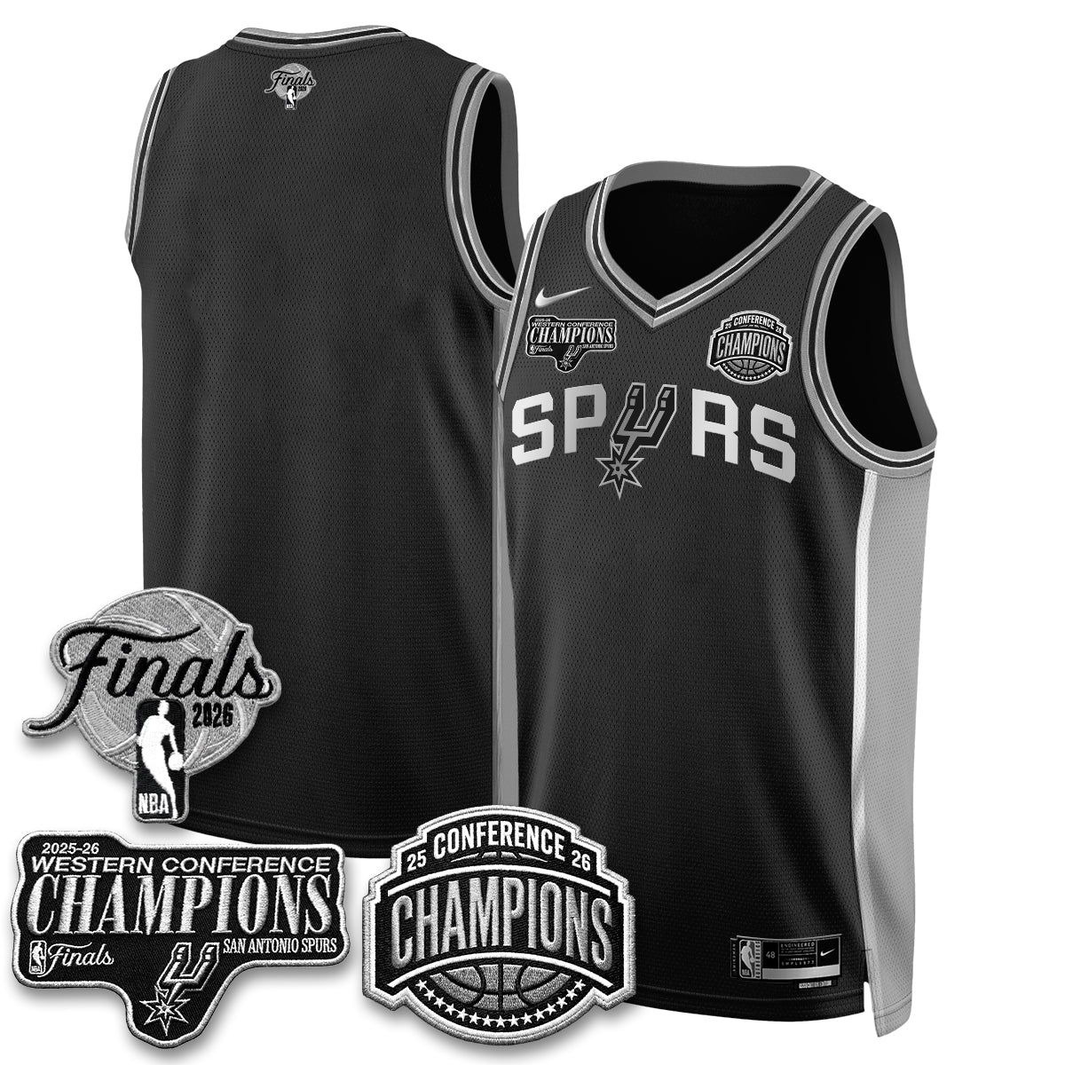 SAS 2026 NBA Western Conference Champions Vapor Special Edition Jersey - Stitched (1) product image 27, provided for visual
