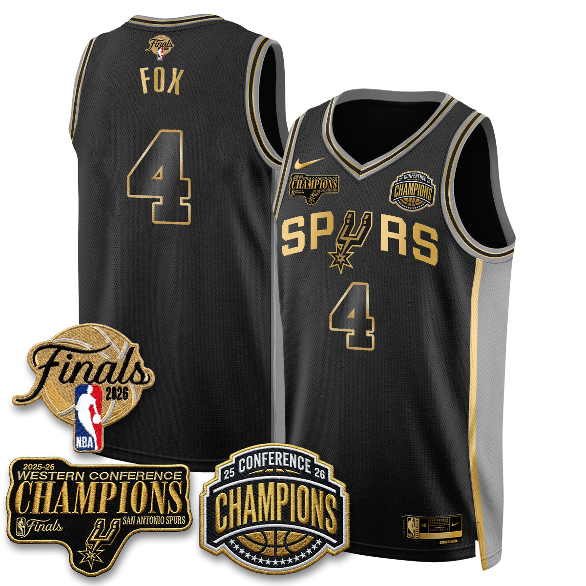 SAS 2026 NBA Western Conference Champions Vapor Special Edition Jersey - Stitched (1) product image 3, provided for visual