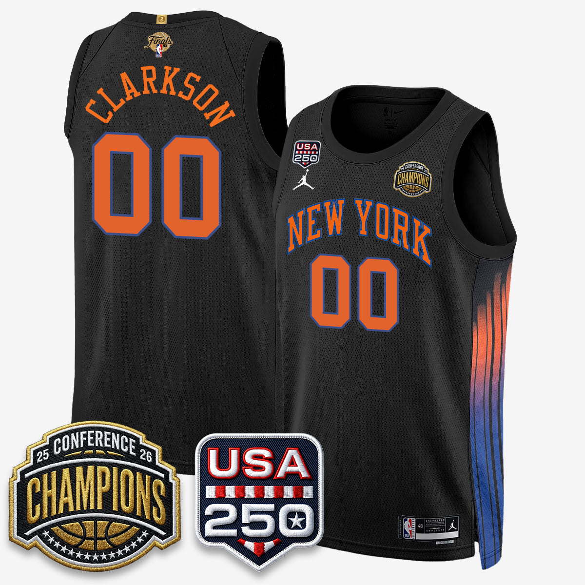 NYK 2026 NBA Eastern Conference Champions City Cream Edition Jersey V2- Stitched product image 34, provided for visual