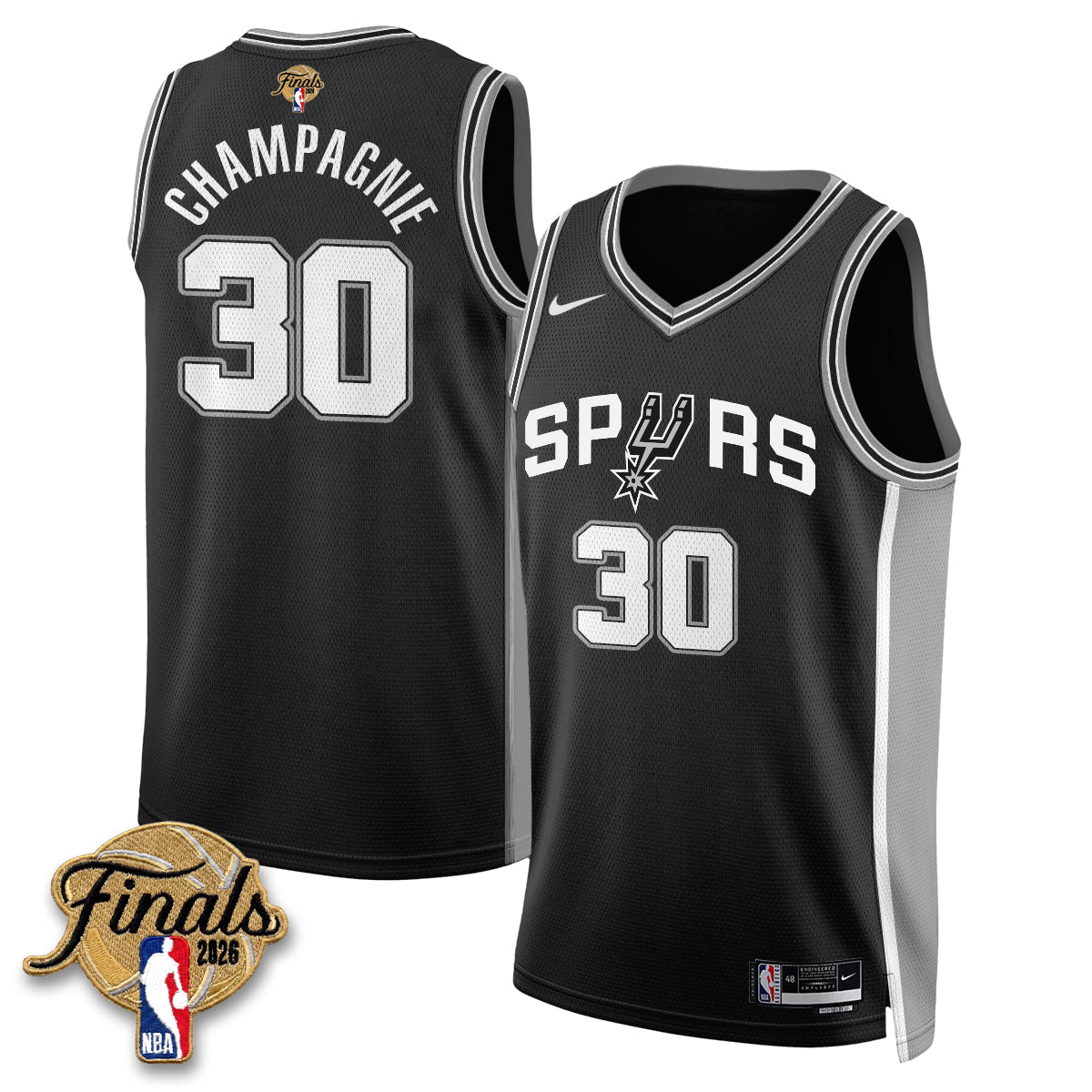 SAS 2026 NBA Western Conference Champions Vapor Jersey V2- Stitched product image 17, provided for visual reference and