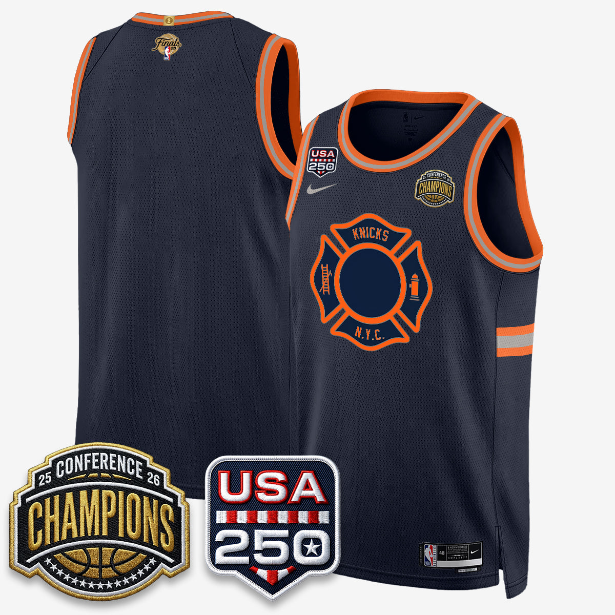 NYK 2026 NBA Eastern Conference Champions City Edition Jersey V2- Stitched (2) product image 36, provided for visual
