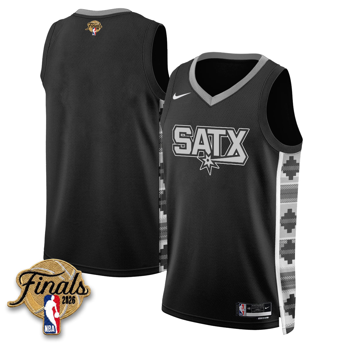 SAS 2026 NBA Western Conference Champions Vapor Jersey V2- Stitched product image 27, provided for visual reference and