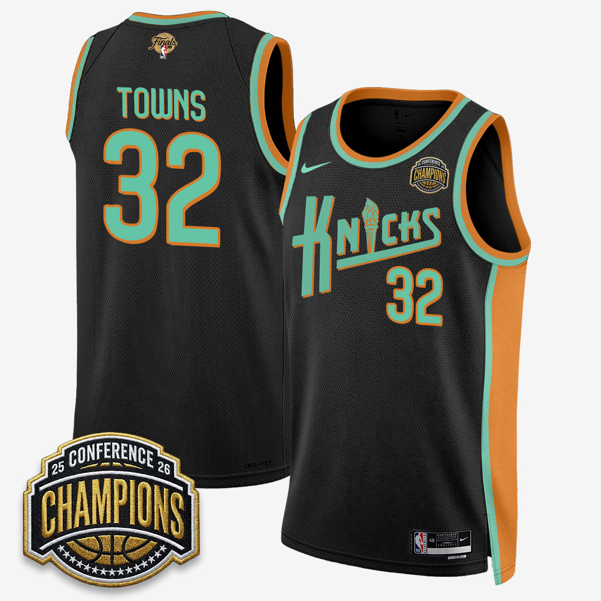NYK 2026 Eastern Conference Champions Special Edition Jersey V2- Stitched product image 11, provided for visual reference