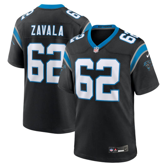 Carolina Panthers Chandler Zavala Nike Black Game Jersey product image 1