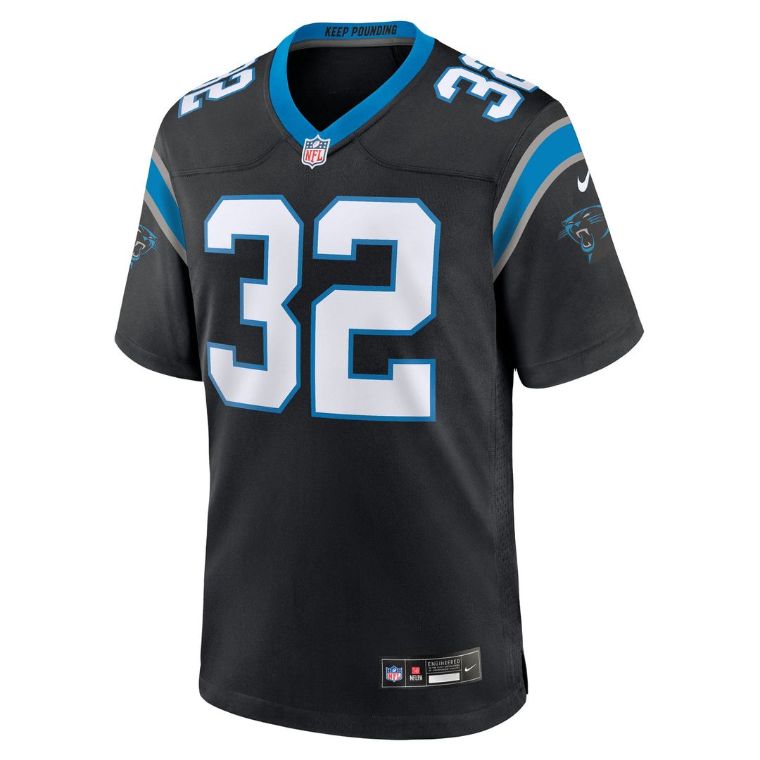 Carolina Panthers Trevin Wallace Nike Black Game Jersey product image 2