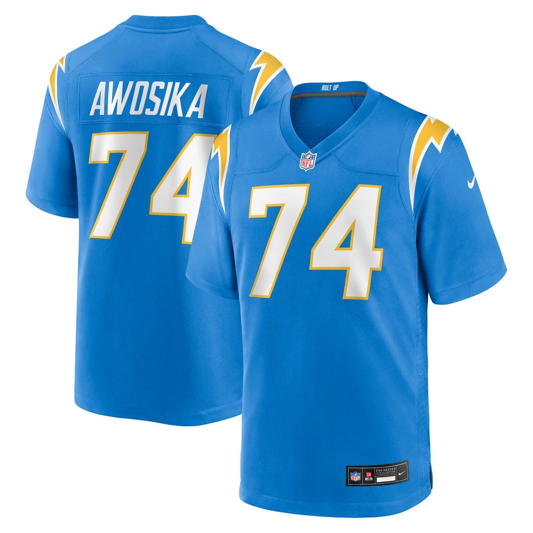 Los Angeles Chargers Kayode Awosika Nike Powder Blue Game product image 1