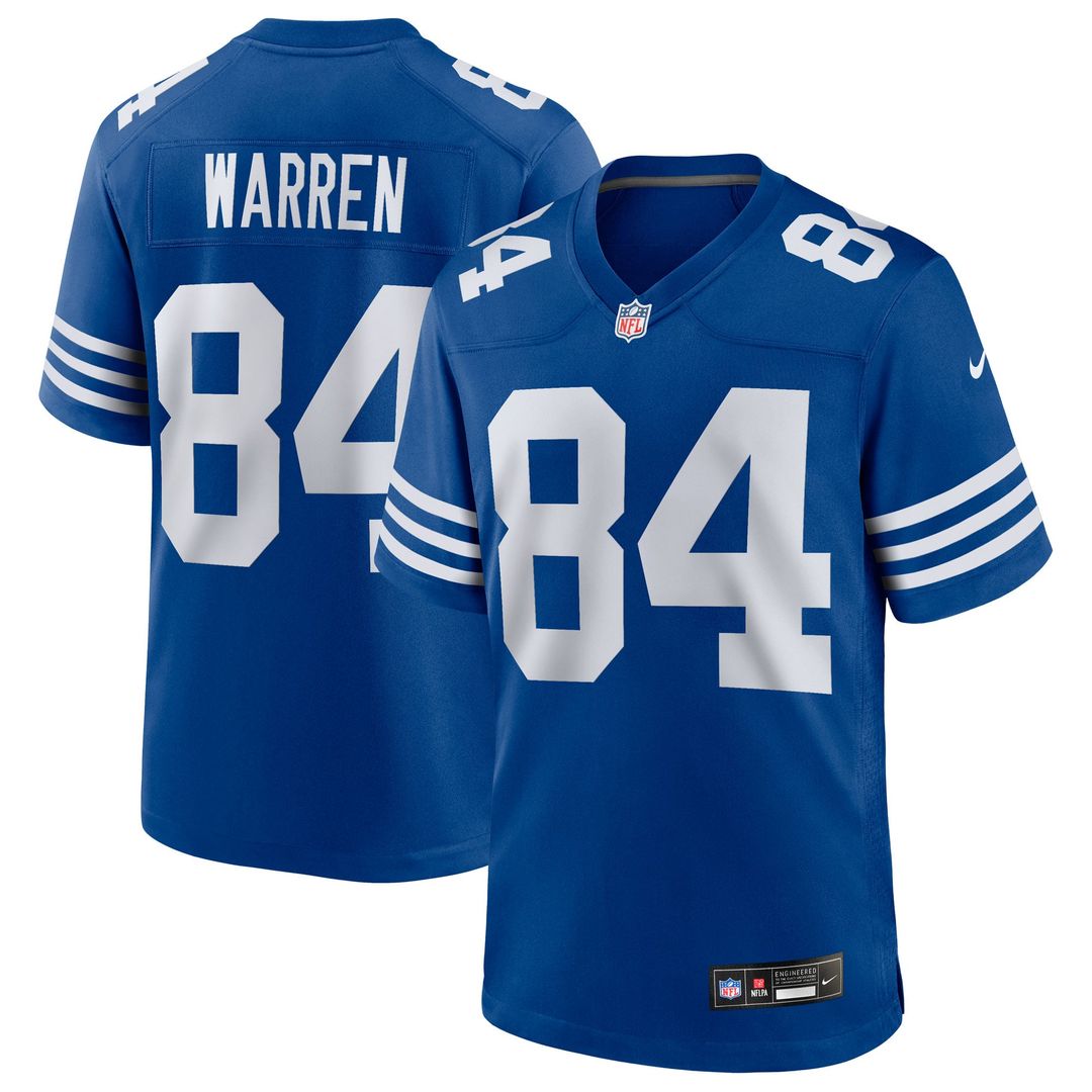 Indianapolis Colts Tyler Warren Nike Royal Alternate Game product image 1