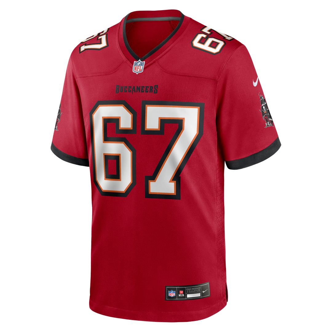 Tampa Bay Buccaneers Luke Goedeke Nike Red Game Jersey product image 2