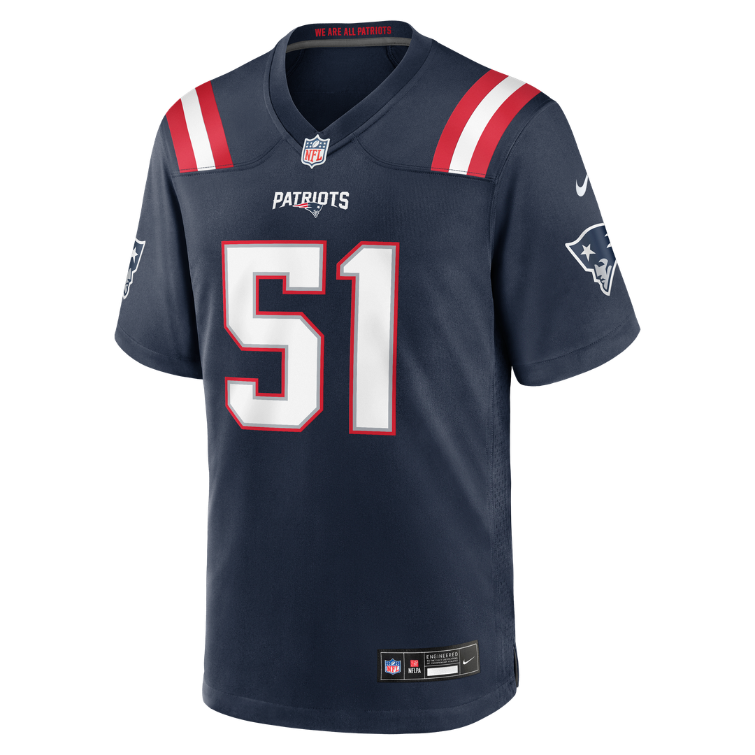 New England Patriots James Hudson Nike Navy Game Jersey product image 4