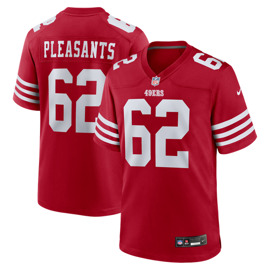 San Francisco 49ers Austen Pleasants Nike Scarlet Game product image 1