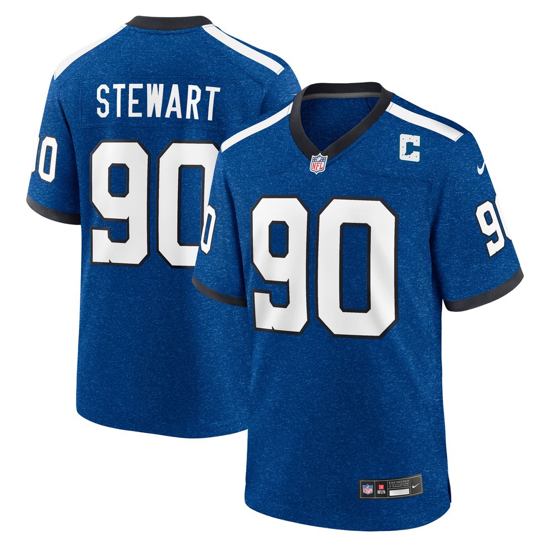 Indianapolis Colts Grover Stewart Nike Blue Alternate Game product image 1