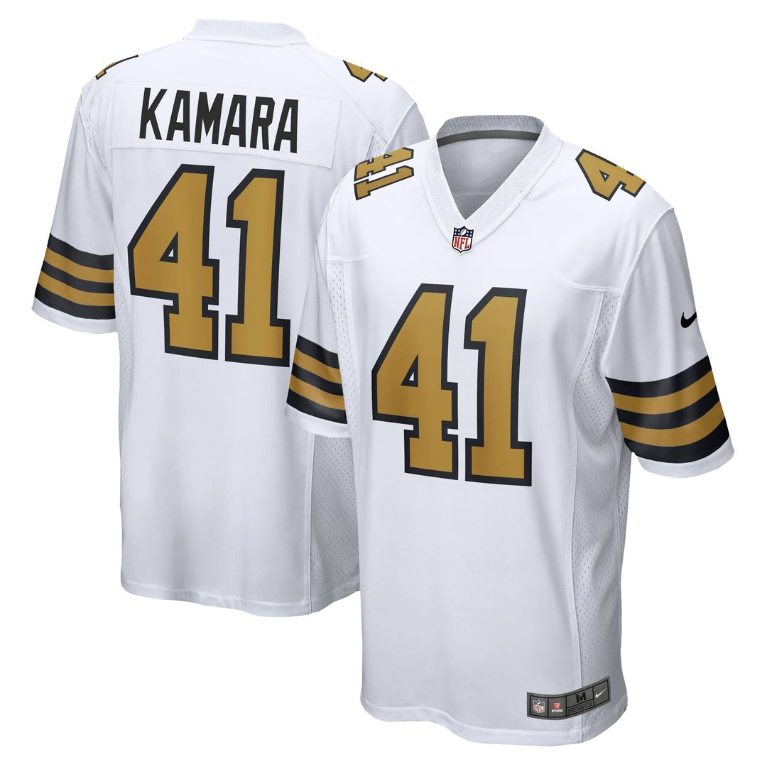 New Orleans Saints Alvin Kamara Nike Black Game Jersey product image 17