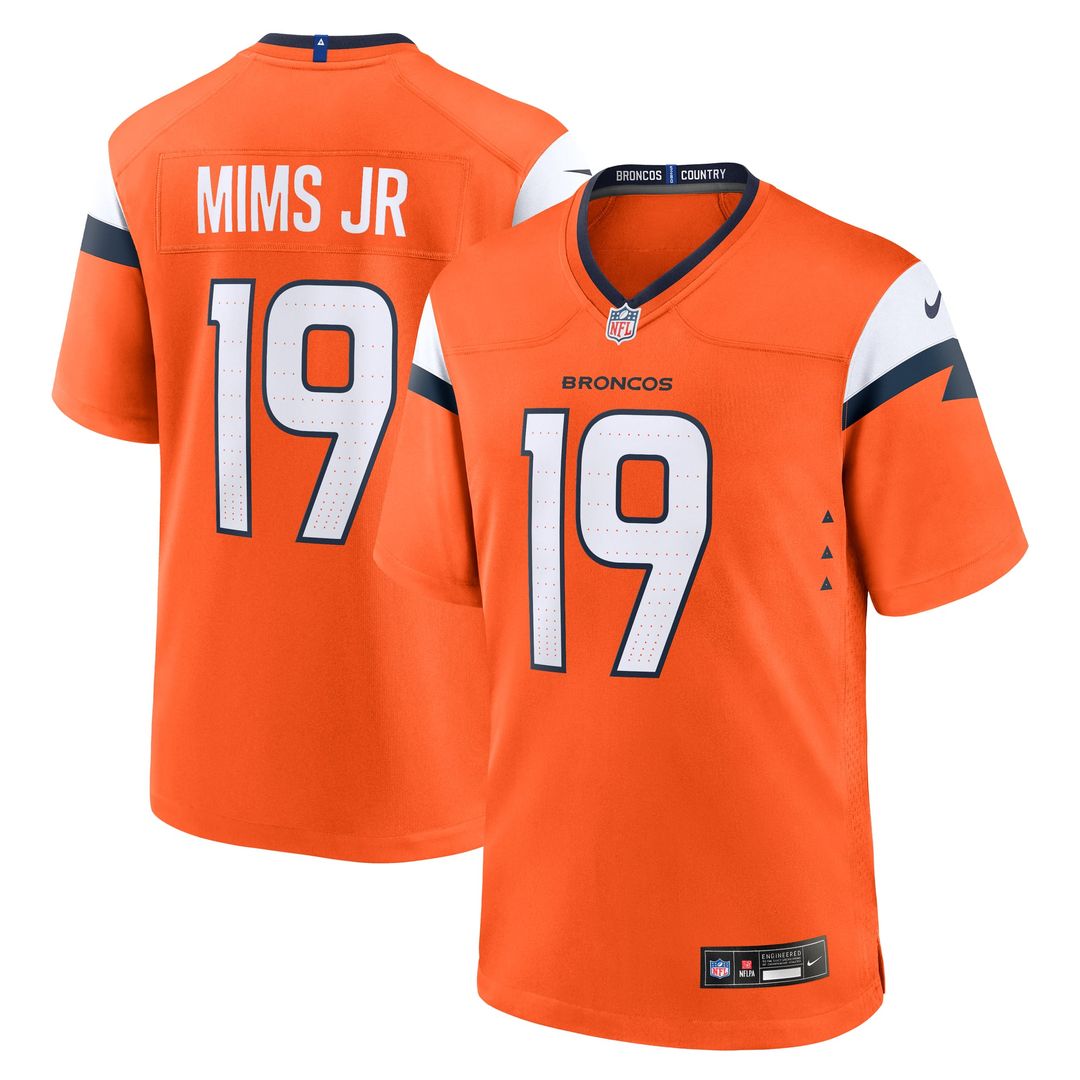 Denver Broncos Marvin Mims Jr Nike Orange Game Jersey product image 1