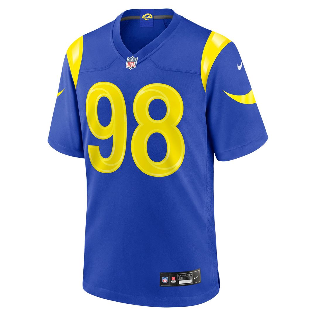 Los Angeles Rams Jaxson Moi Nike Royal Game Jersey product image 2