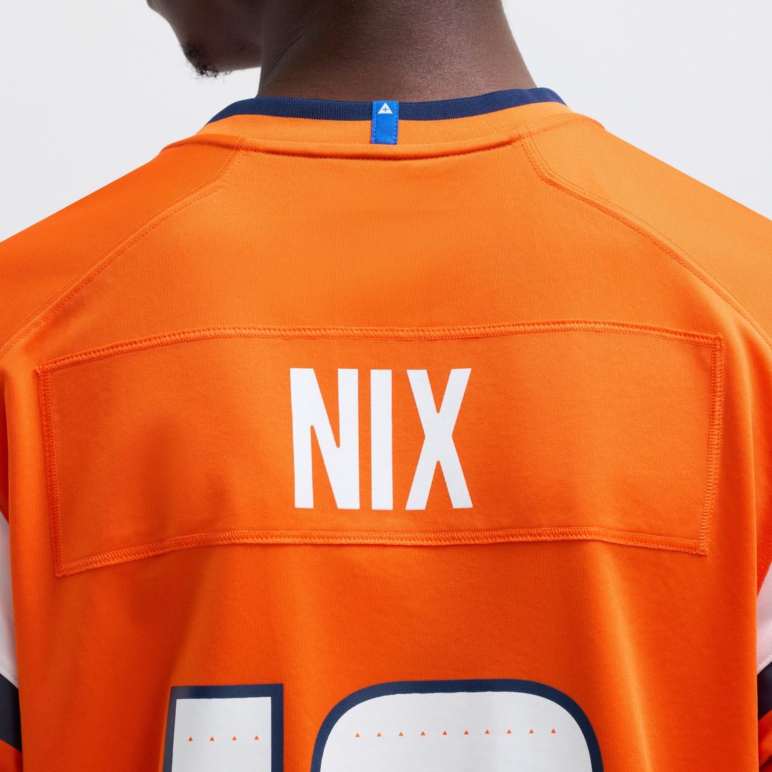 Denver Broncos Bo Nix Nike Orange Game Jersey product image 8