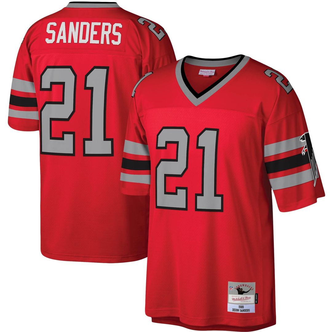Atlanta Falcons Deion Sanders Mitchell & Ness Red Legacy product image 4
