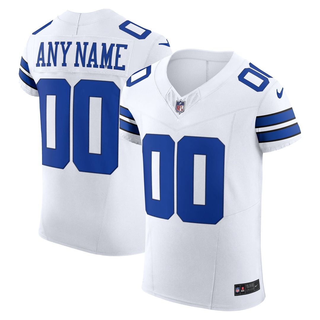 Dallas Cowboys Nike White Vapor FUSE Elite Custom Jersey product image 1