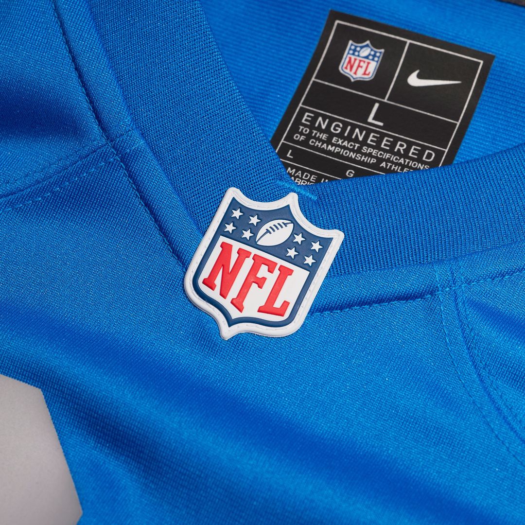 Detroit Lions Nike Blue Alternate Custom Jersey product image 4