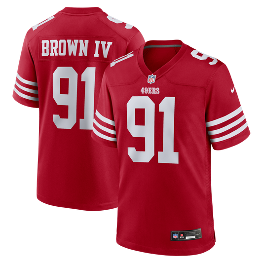 San Francisco 49ers Earnest Brown IV Nike Scarlet Game product image 1