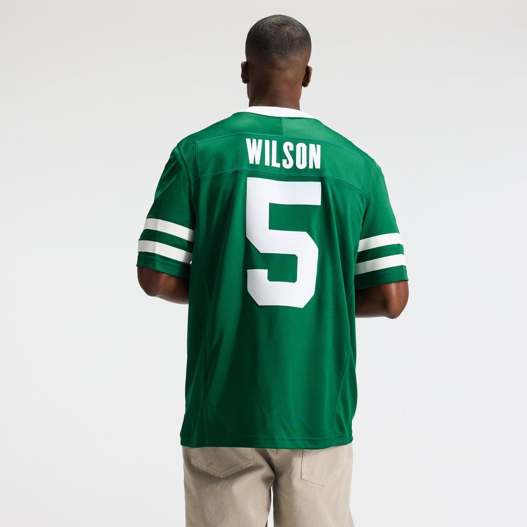 New York Jets Garrett Wilson Nike Legacy Green Team Vapor product image 3