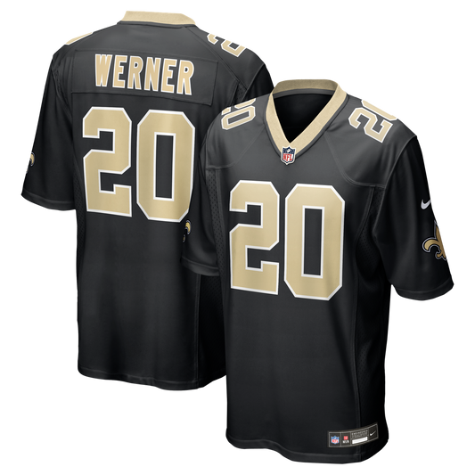 New Orleans Saints Pete Werner Nike Black Game Jersey product image 1