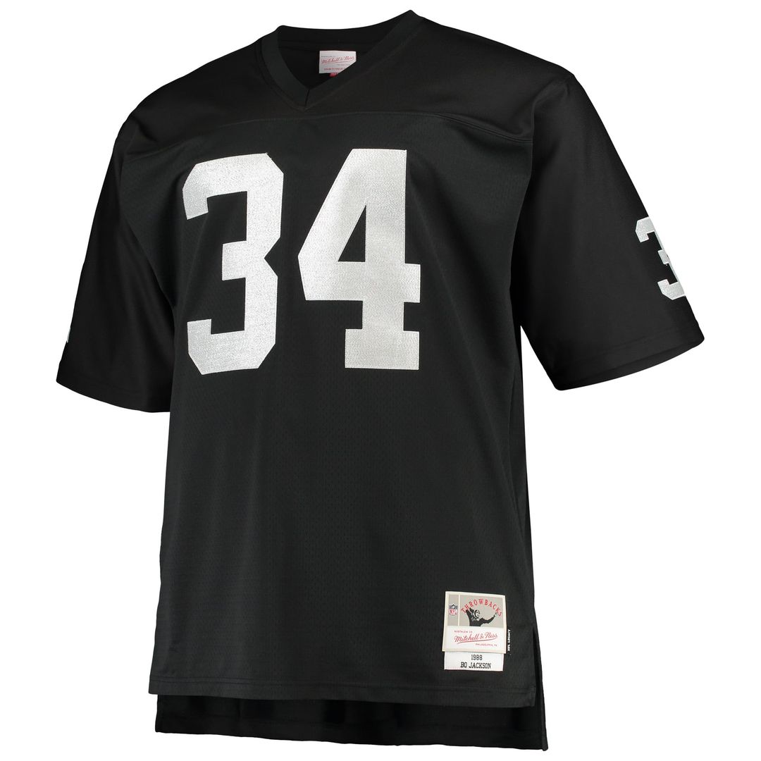 Las Vegas Raiders Bo Jackson Mitchell & Ness Black Big & product image 5