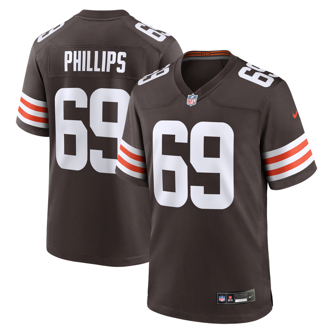 Cleveland Browns Tyre Phillips Nike Brown Game Jersey product image 1