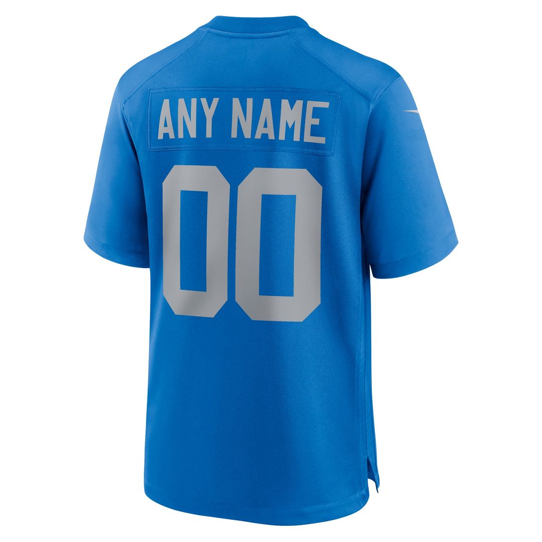 Detroit Lions Nike Blue Alternate Custom Jersey product image 3