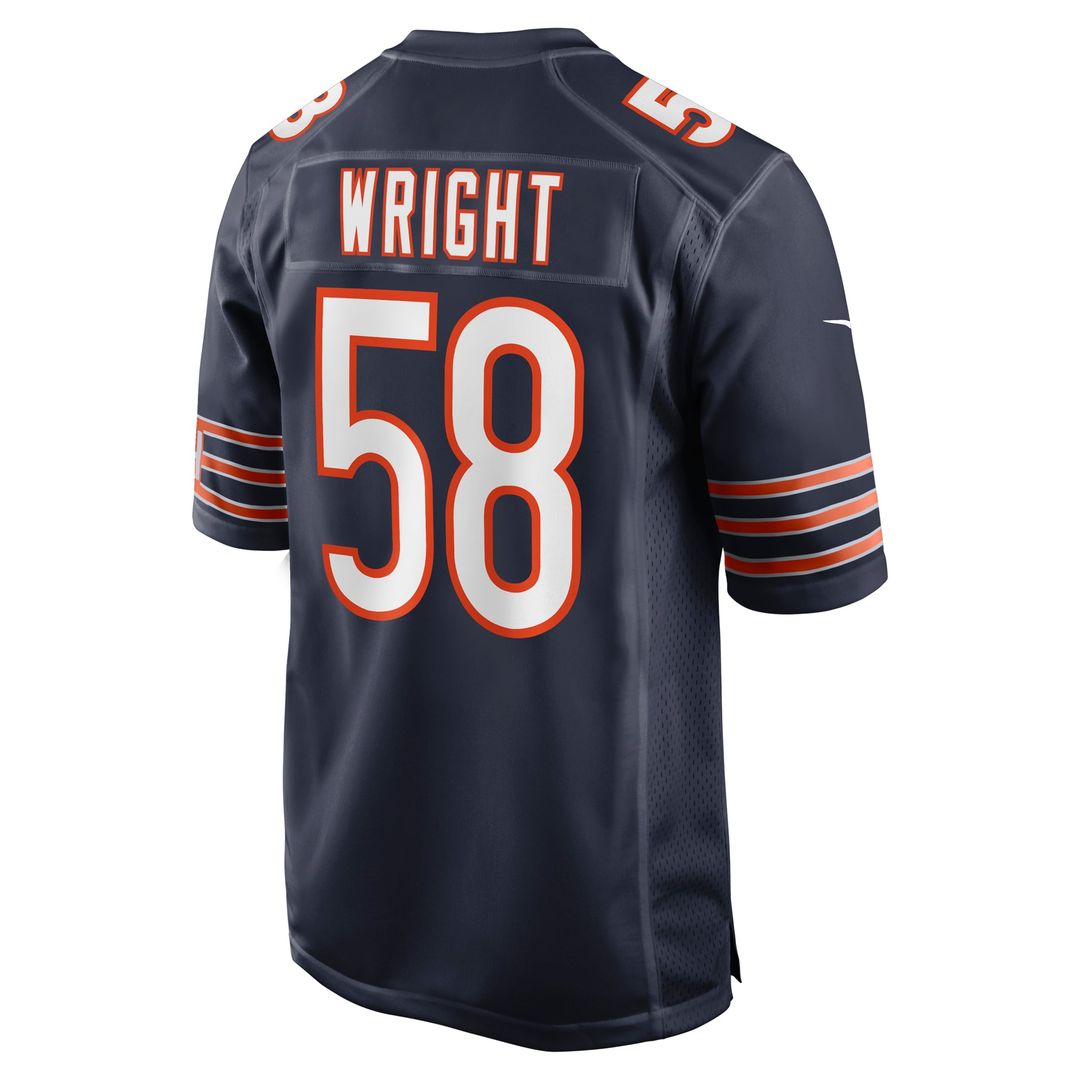 Chicago Bears Darnell Wright Nike Navy Game Jersey product image 3