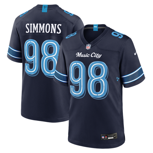 Tennessee Titans Jeffery Simmons Nike Navy 2026 Rivalries product image 1