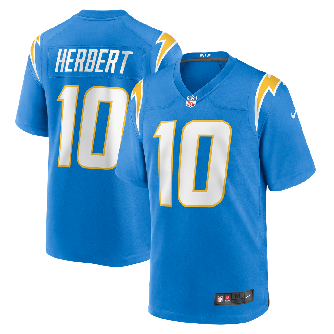 Los Angeles Chargers Justin Herbert Nike Powder Blue Game product image 14