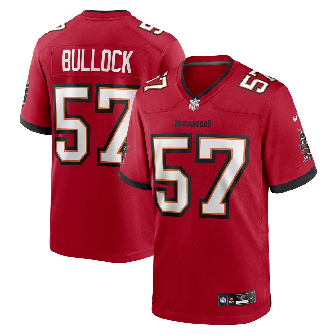 Tampa Bay Buccaneers John Bullock Nike Red Game Jersey product image 1