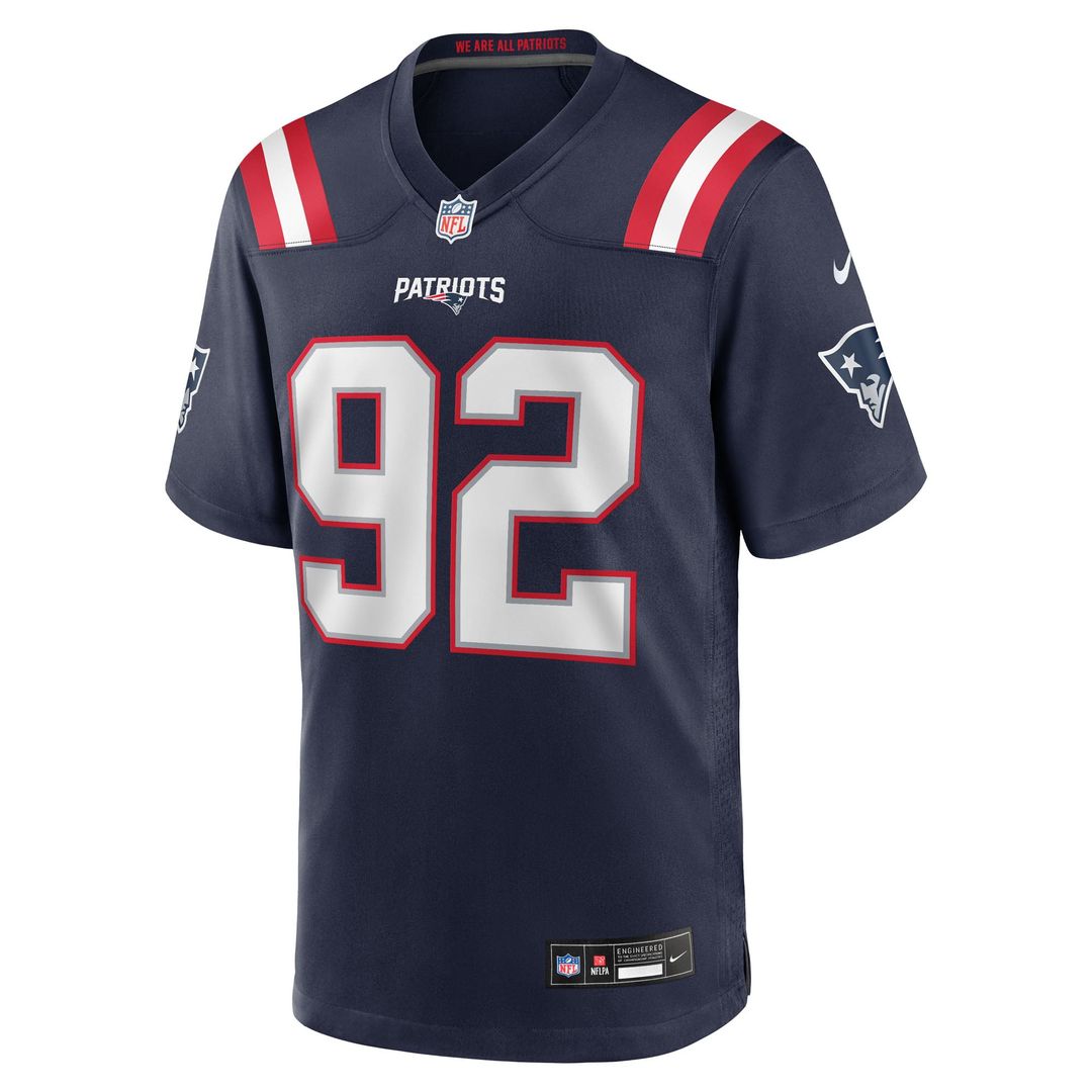 New England Patriots Joshua Farmer Nike Navy Game Jersey product image 2