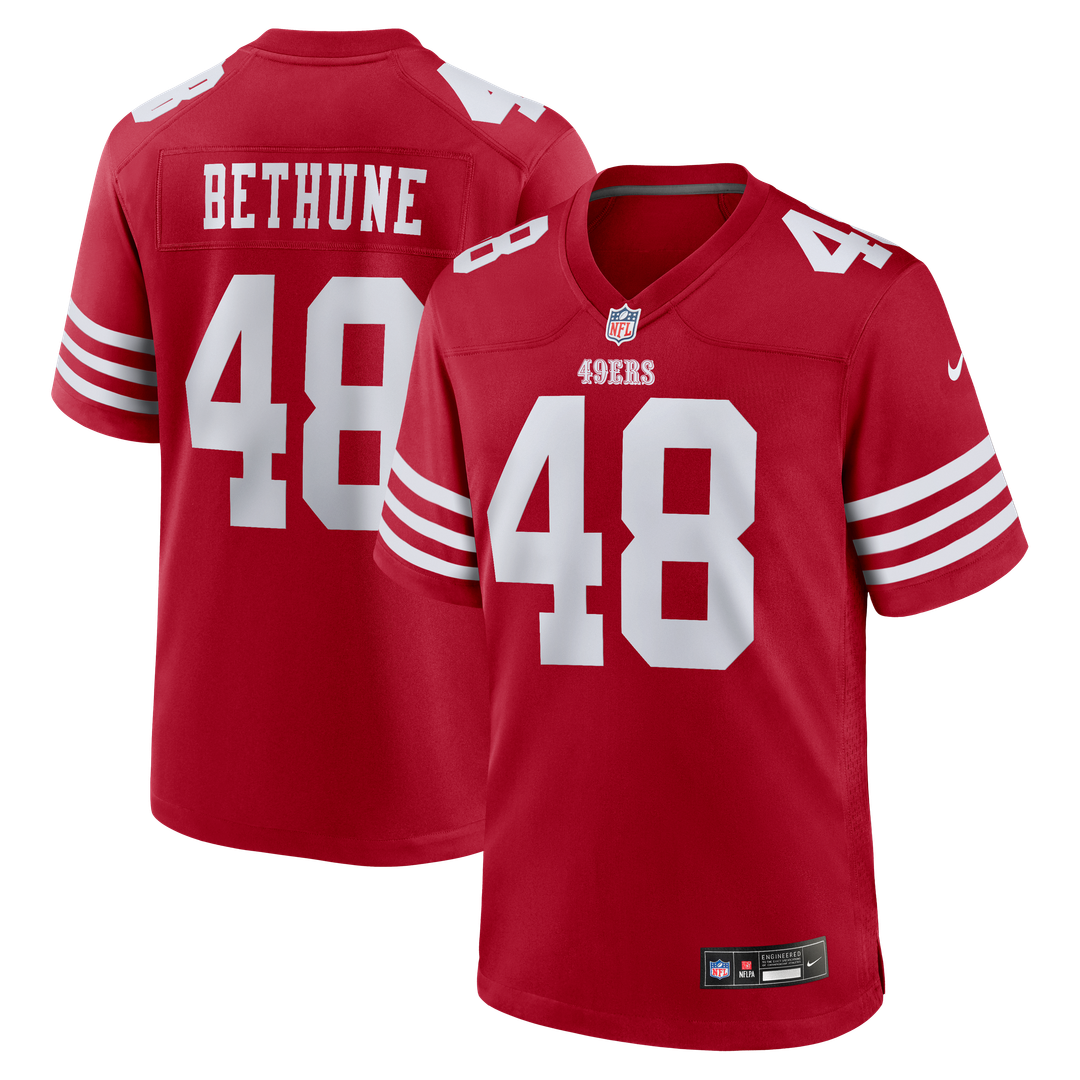 San Francisco 49ers Tatum Bethune Nike Scarlet Game Jersey product image 1