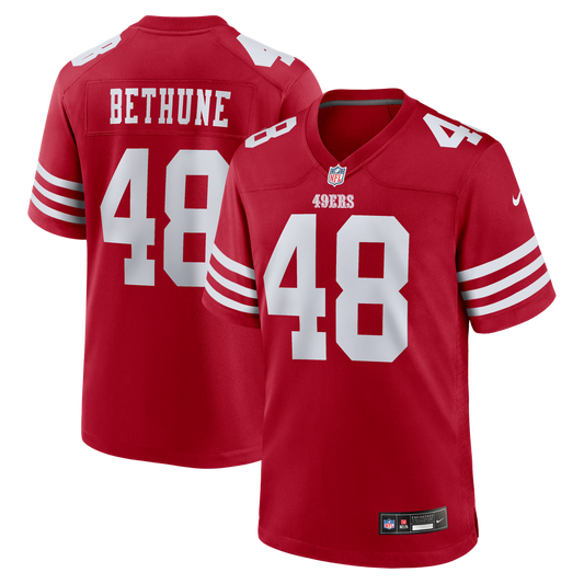 San Francisco 49ers Tatum Bethune Nike Scarlet Game Jersey product image 1
