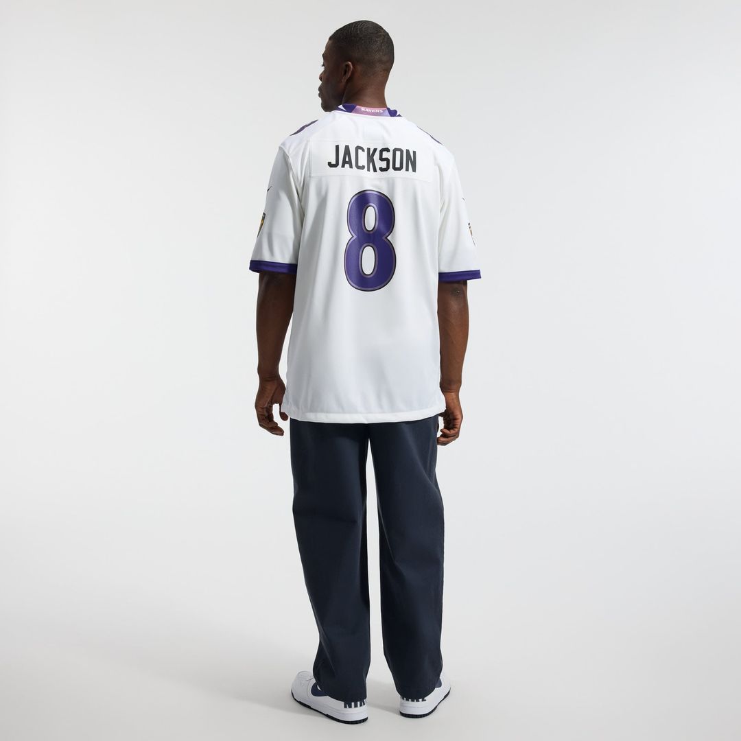 Baltimore Ravens Lamar Jackson Nike White Game Jersey product image 19