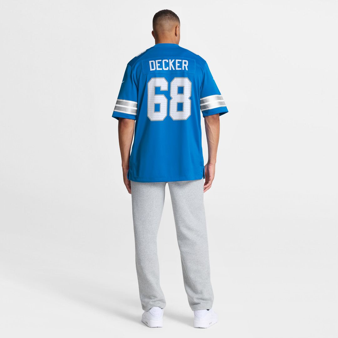 Detroit Lions Taylor Decker Nike Blue Game Jersey product image 8
