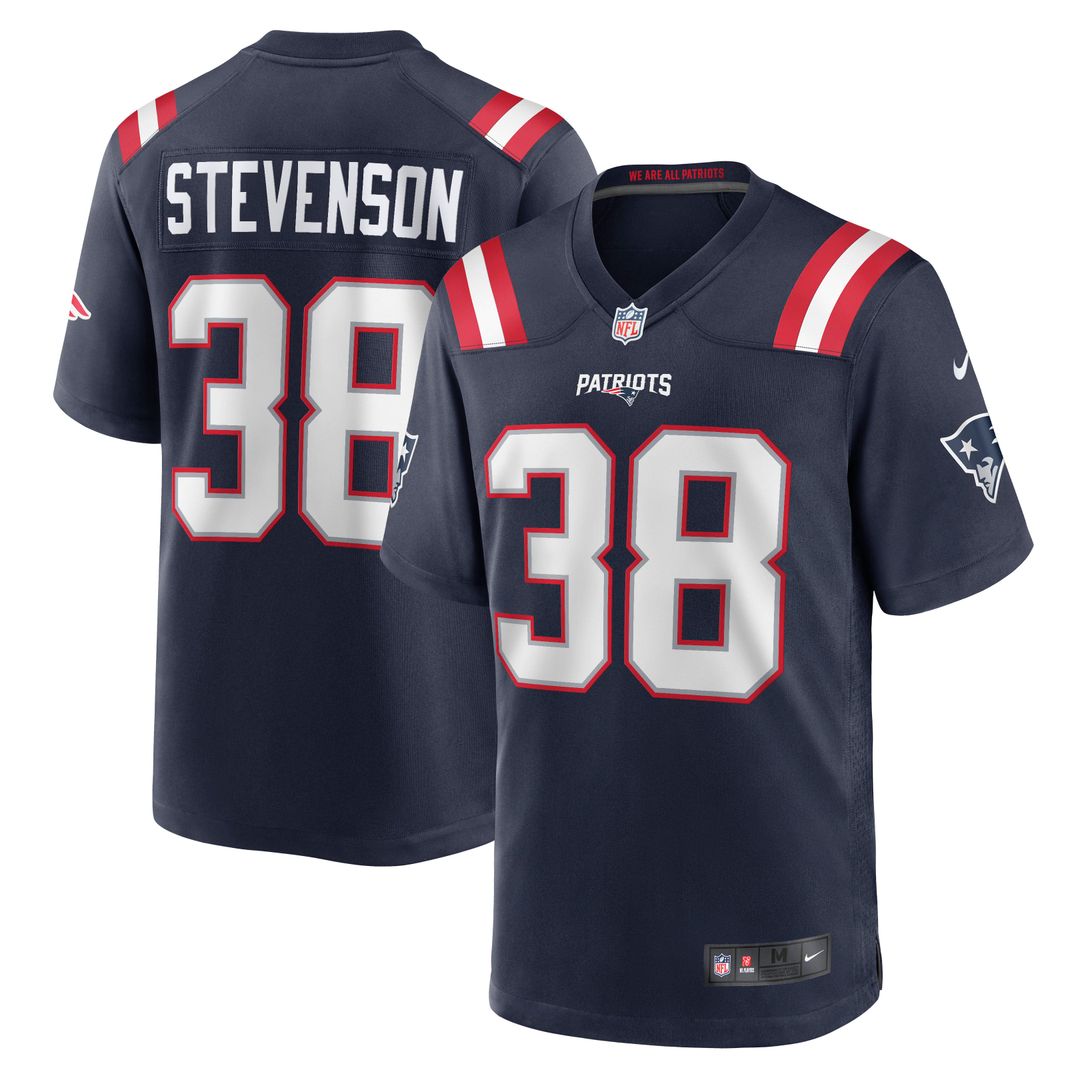 New England Patriots Rhamondre Stevenson Nike Navy Game product image 1