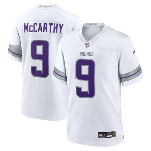 Minnesota Vikings J.J. McCarthy Nike White Alternate Game product image 1