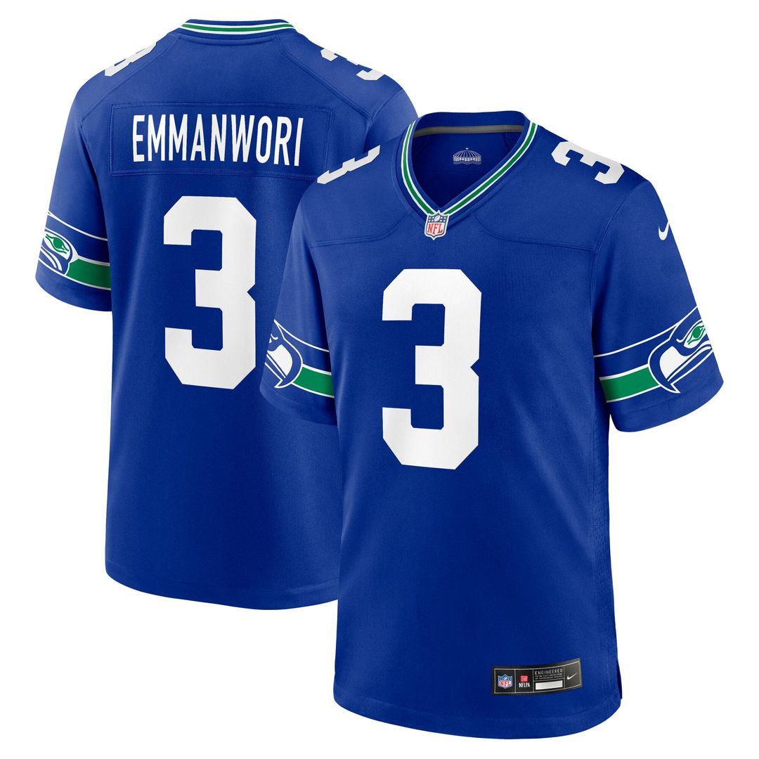Seattle Seahawks Nick Emmanwori Nike White Game Jersey product image 7
